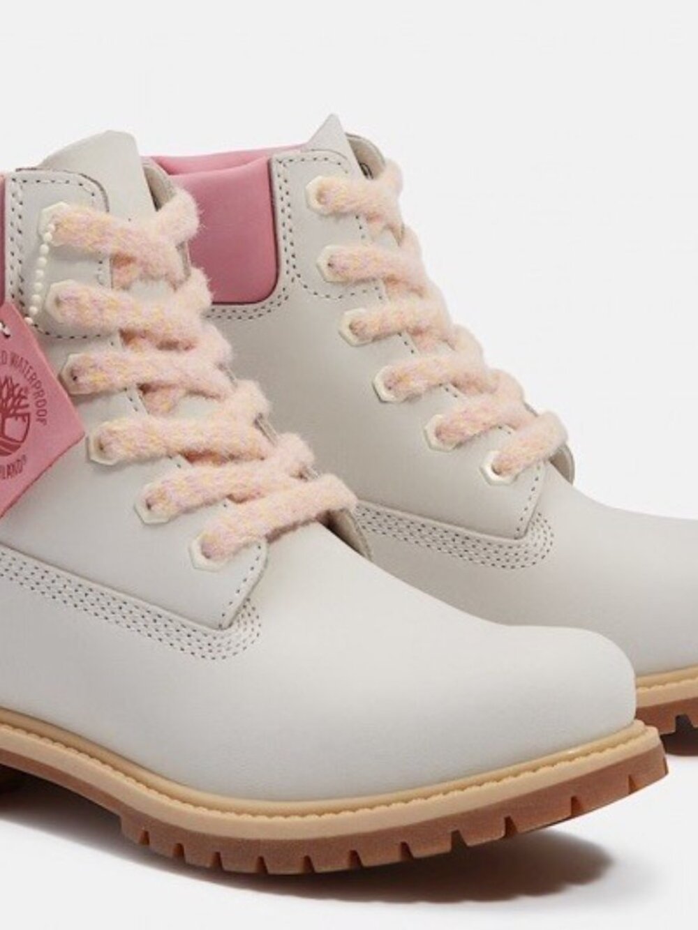 Women's Timberland Premium 6” Waterproof Boots - Natural Nubuck TB0A2HR8EX4